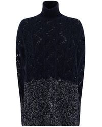 Fabiana Filippi - Cable-Knit High-Neck Sweater - Lyst