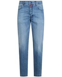 Kiton - Washed Jeans - Lyst