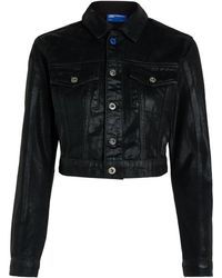 Karl Lagerfeld - ウォッシュド デニムジャケット - Lyst