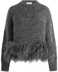 16Arlington - Dovico Feather-Trim Sweater - Lyst