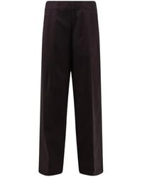 Semicouture - High-Waisted Wide-Leg Trousers - Lyst
