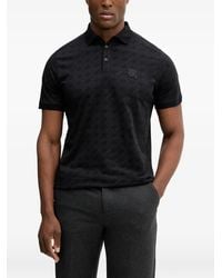 KARL LAGERFELD - Printed Appliqué-Detail Polo Shirt - Lyst