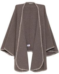 N.Peal Cashmere - ミラノステッチトリム ケープ - Lyst