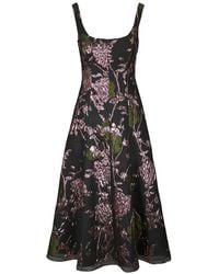 Lela Rose - Olivia Floral-Jacquard Maxi Dress - Lyst