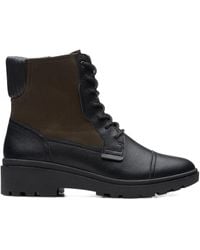 Clarks - Calla Charm Lace-Up Boots - Lyst