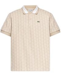 Lacoste - Patterned Polo Shirt - Lyst