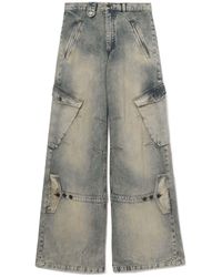Egonlab - Wide-leg Denim Cargo Jeans - Lyst