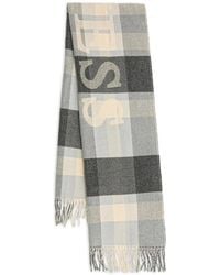 Guess - Check-Pattern Scarf - Lyst