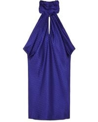 Versace - Vestido Corto Drapeado - Lyst