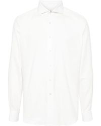 N.Peal Cashmere - Cotton-Lyocell Blend Shirt - Lyst