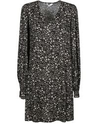 Mar De Margaritas - Floral-Print Smocked Mini Dress - Lyst