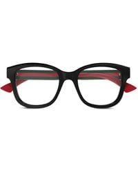 Gucci - Brille Mit Eckigem Gestell - Lyst