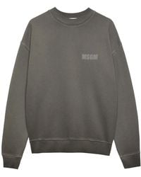 MSGM - Sudadera Con Logo Estampado - Lyst