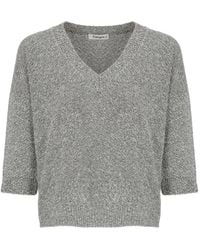 Kangra - Sequin-Embellished V-Neck Sweater - Lyst