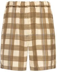 Jil Sander - Checked Shorts - Lyst