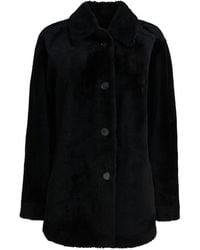 Semler - Single-Breated Reversible Leather Coat - Lyst