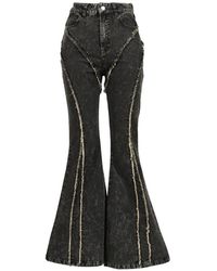 VIVAMUS - Frayed Flared Jeans - Lyst