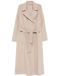 iBlues - Belted Long-Sleeve Coat - Lyst