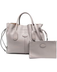 Tod's - Small Di Leather Tote Bag - Lyst