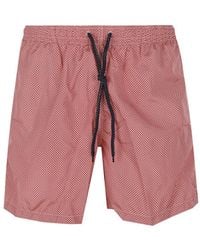 Drumohr - Drawstring-Patterned Swim Shorts - Lyst