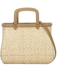 Rodo - Top Handle Wicker Tote Bag - Lyst
