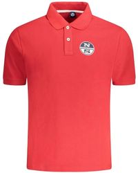 North Sails - Polo En Coton À Patch Logo - Lyst