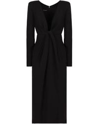 Emporio Armani - V-Neck Dress - Lyst