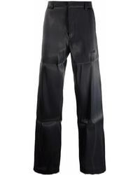 HELIOT EMIL - Metallic-Effect Straight-Leg Trousers - Lyst