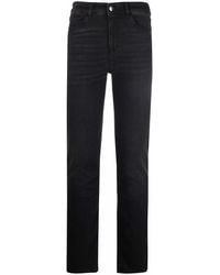 Emporio Armani - Logo-patch Skinny Trousers - Lyst