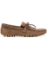 Doucal's - Suede Boat Shoes - Lyst
