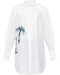 Givenchy - Floral-print Cotton Shirt - Lyst