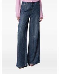 Self-Portrait - Rhinestone-Embellished Bow-Print Jeans - Lyst
