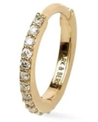 Lark & Berry - 14Kt Large Modernist Diamond Hoop - Lyst