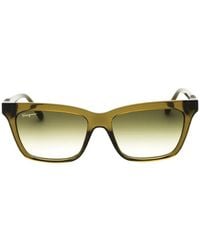 Ferragamo Eyewear - Gancini Rectangle-Frame Sunglasses - Lyst