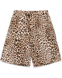 A PAPER KID - Shorts Met Luipaardprint - Lyst