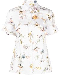 Erdem - Floral-print Short-sleeve Shirt - Lyst