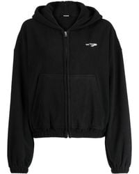 we11done - Logo-embroidered Zip-up Hoodie - Lyst