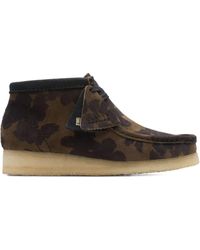 Clarks - Wallabee /Khaki" Boots - Lyst