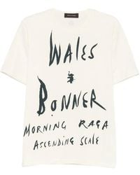 Wales Bonner - Logo-Print T-Shirt - Lyst