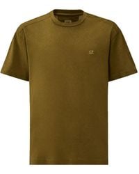 C.P. Company - 20/1 Jersey Plated Logo T-Shirt - Lyst