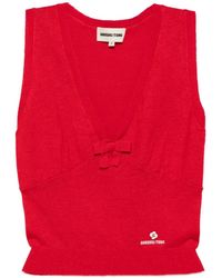 ShuShu/Tong - Bow-Detail Knitted Top - Lyst