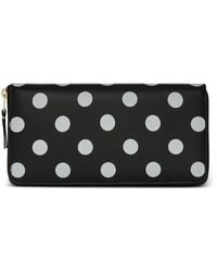 Comme des Garçons - Polka Dot-Print Leather Wallet - Lyst