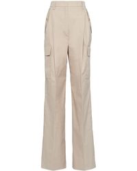 Prada - Panama-cotton Tailored Trousers - Lyst