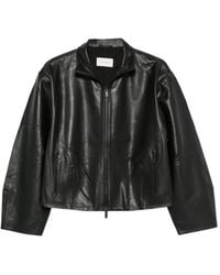 St. Agni - Cocoon Leather Jacket - Lyst
