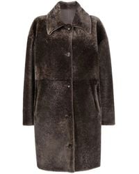 Liska - Abrigo Reversible Con Botones - Lyst