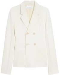 Ami Paris - Linen Double Breasted Jacket - Lyst