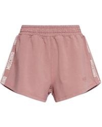 Moschino - Logo-Tape Shorts - Lyst