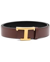 Tod's - T Timeless-Buckle Reversible Belt - Lyst
