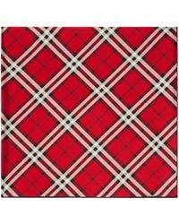 Burberry - Silk Check Scarf - Lyst