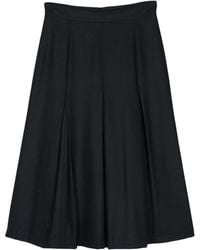 Aspesi - Pleated Midi Skirt - Lyst